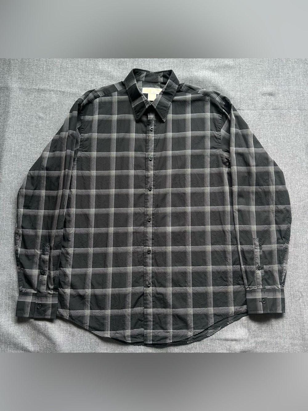Michael Kors Men’s Cotton Plaid Button Down Shirt